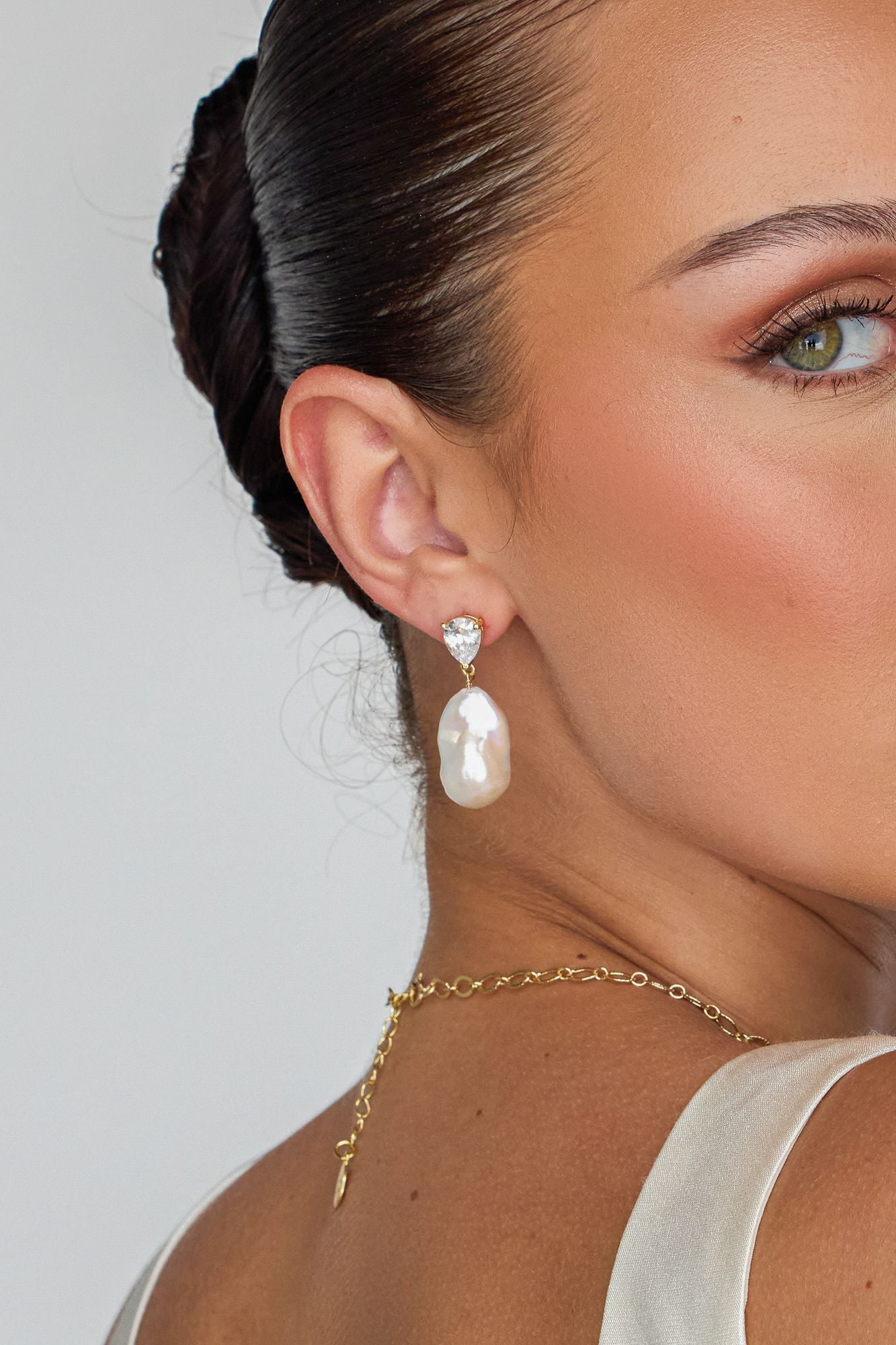 Elowen Baroque Pearl Drop Earrings - Wander + Lust Jewelry