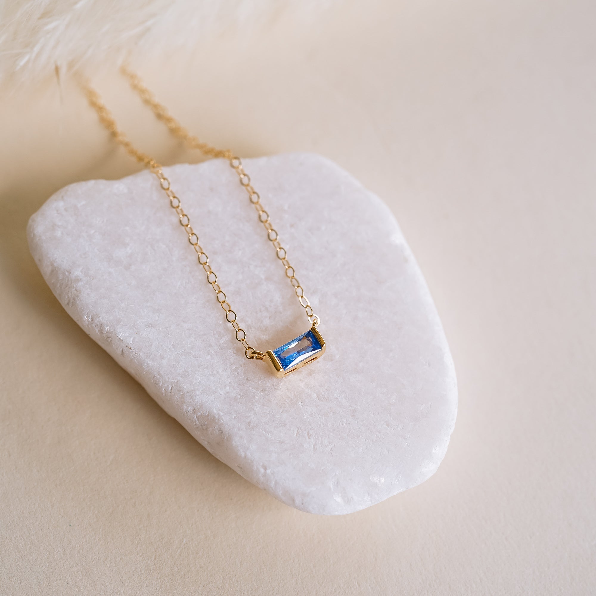 Tiny December Birthstone Necklace - Wander + Lust Jewelry
