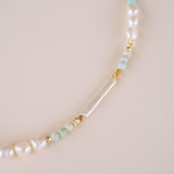 Solene Beaded Turquoise Necklace