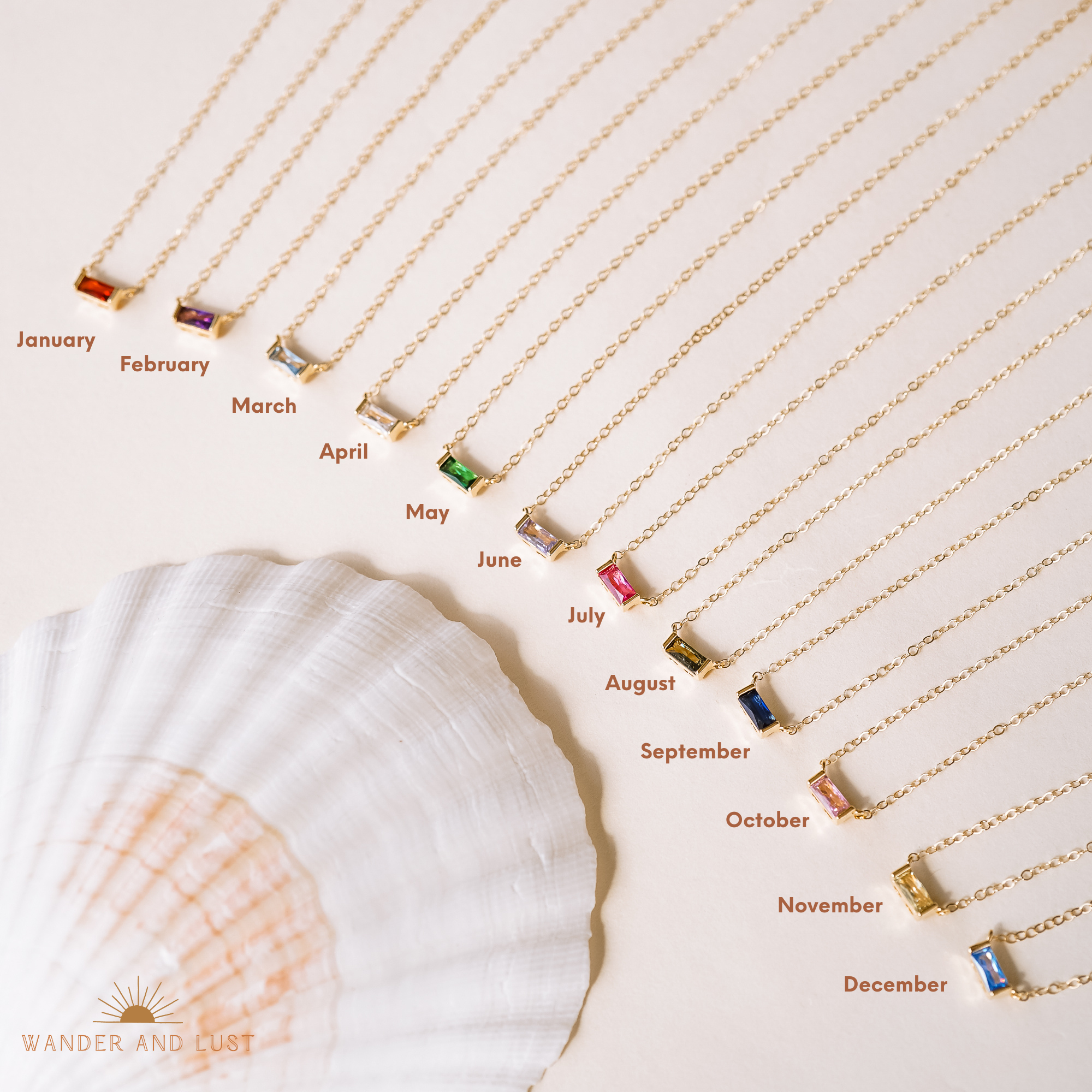 Tiny December Birthstone Necklace - Wander + Lust Jewelry