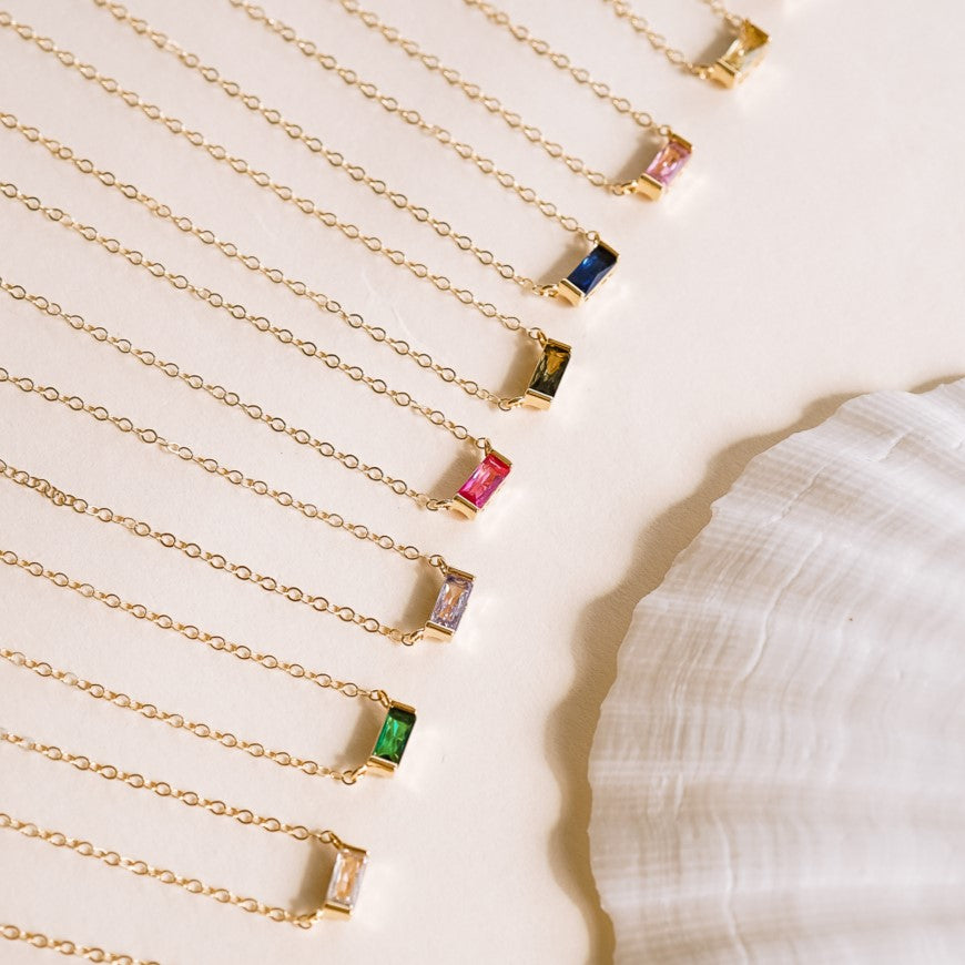 Tiny August Birthstone Necklace - Wander + Lust Jewelry