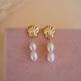 Shelly Pearl Drop Earrings - Wander + Lust Jewelry