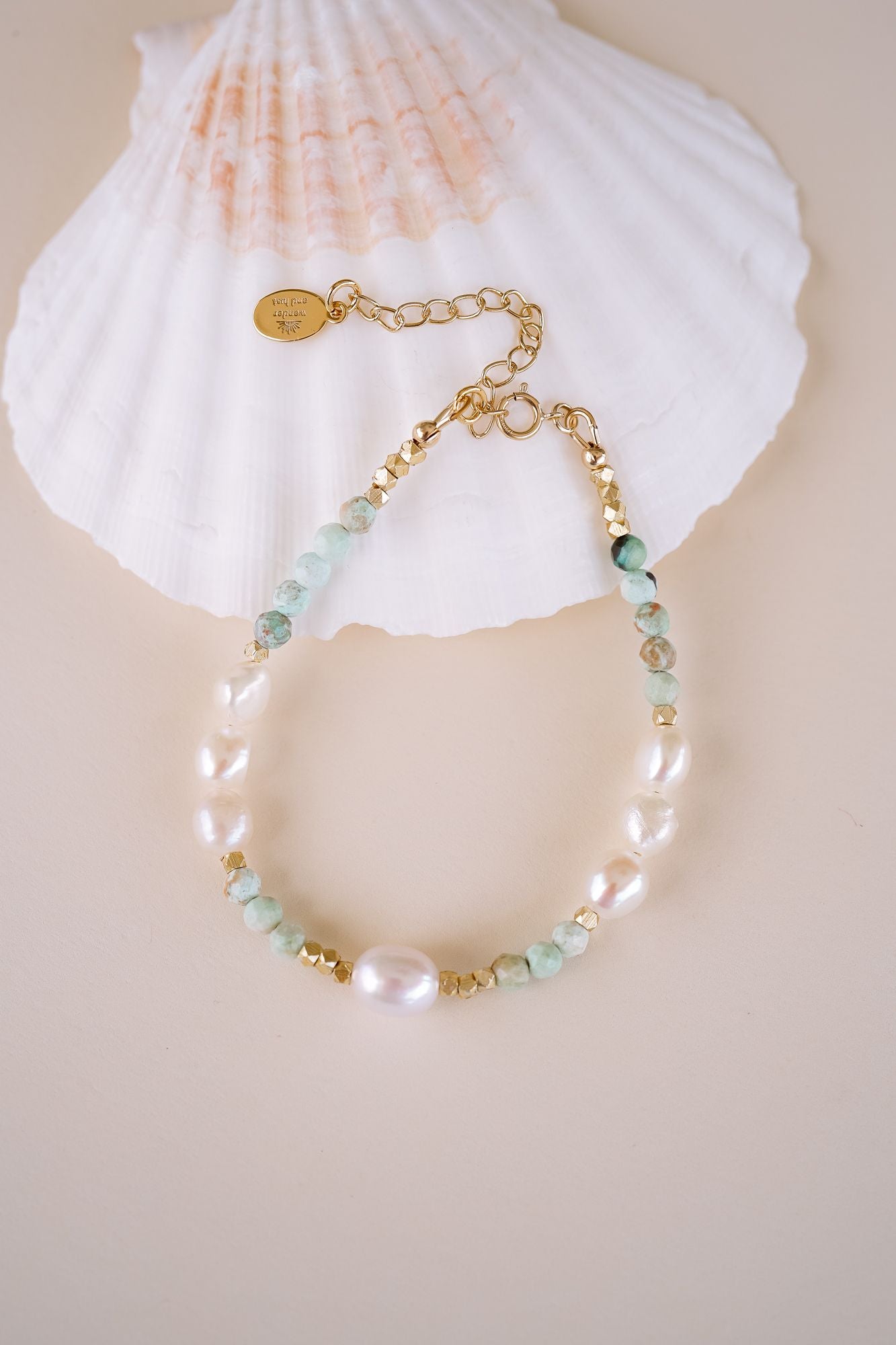 Solene Beaded Turquoise Bracelet - Wander + Lust Jewelry