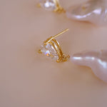 Elowen Baroque Pearl Drop Earrings - Wander + Lust Jewelry