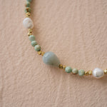 Azura Aquamarine Beaded Necklace - Wander + Lust Jewelry