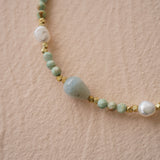 Azura Aquamarine Beaded Necklace - Wander + Lust Jewelry