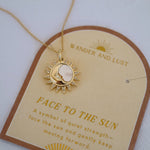 Face to the Sun Pendant Necklace - Wander + Lust Jewelry