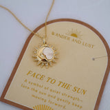 Face to the Sun Pendant Necklace - Wander + Lust Jewelry