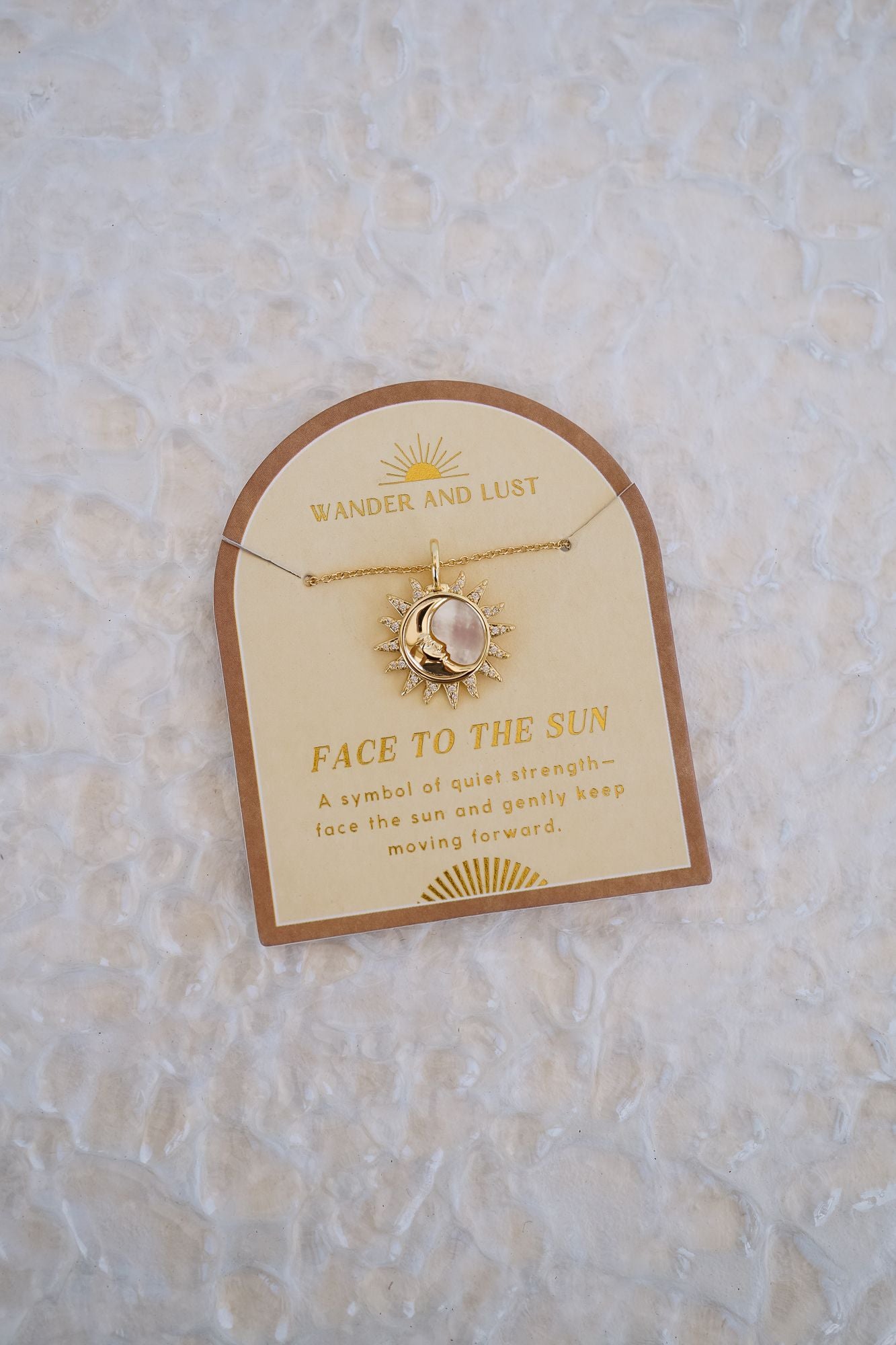 Face to the Sun Pendant Necklace - Wander + Lust Jewelry