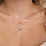 Tiny September Birthstone Necklace - Wander + Lust Jewelry