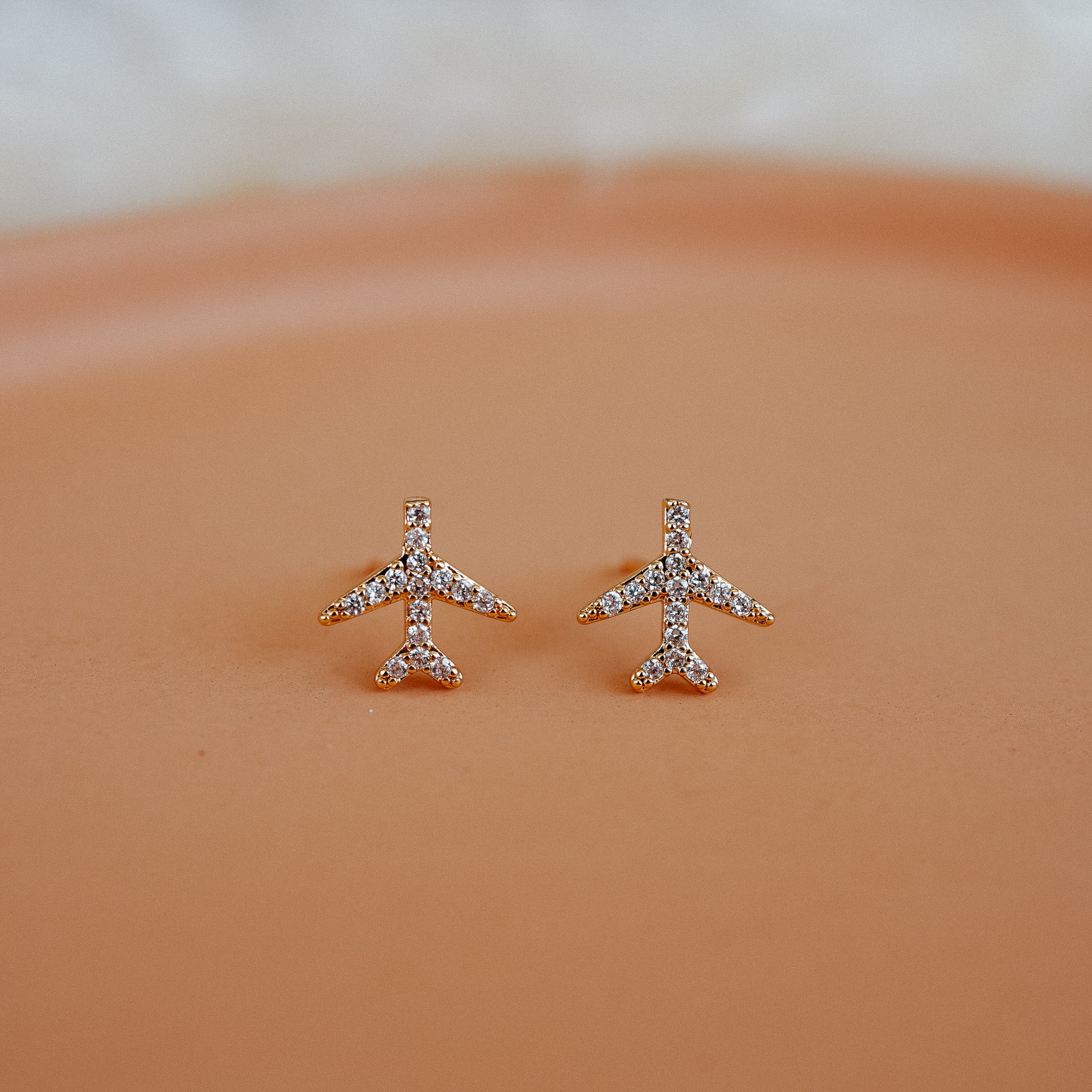 Airplane Stud Earrings - Wander + Lust Jewelry