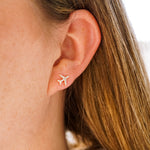 Airplane Stud Earrings - Wander + Lust Jewelry