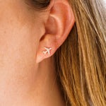 Airplane Stud Earrings - Wander + Lust Jewelry