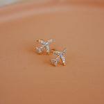 Airplane Stud Earrings - Wander + Lust Jewelry