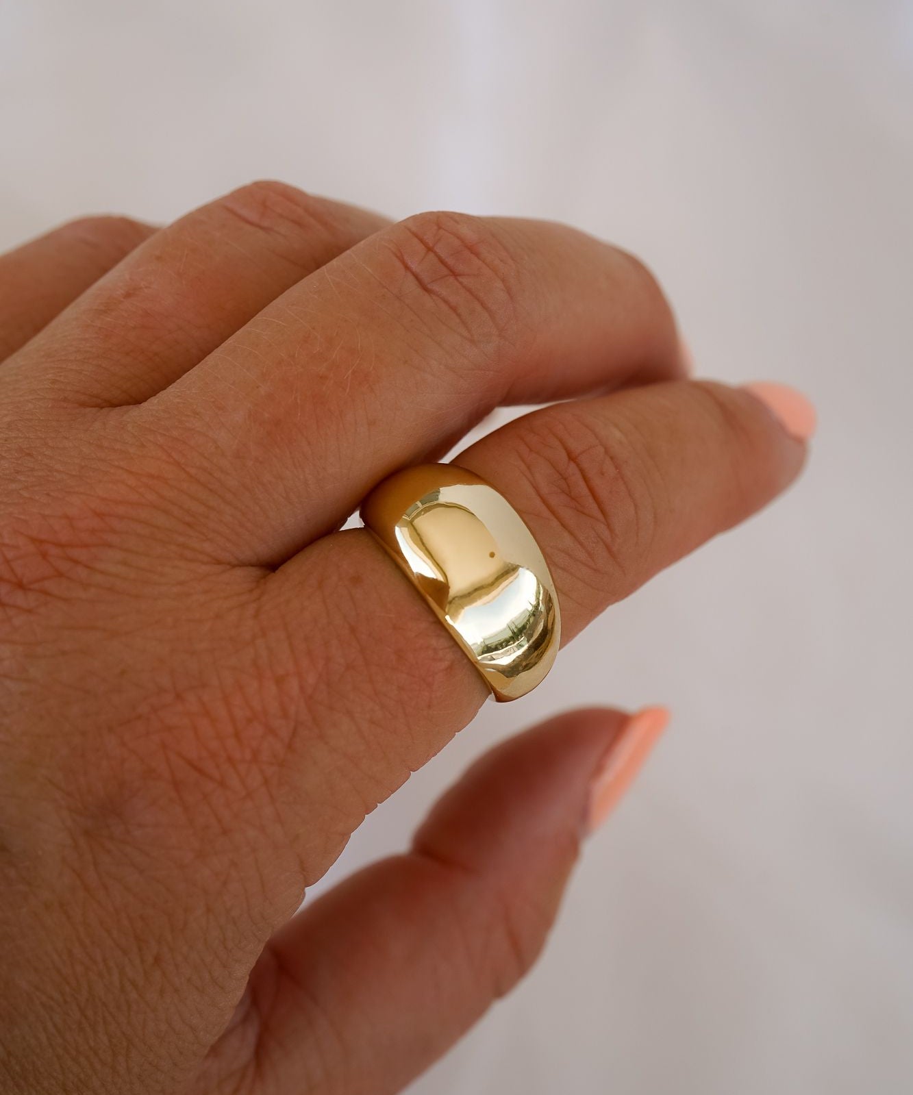 Hailey Dome Gold Ring - Wander + Lust Jewelry