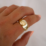 Hailey Dome Gold Ring - Wander + Lust Jewelry