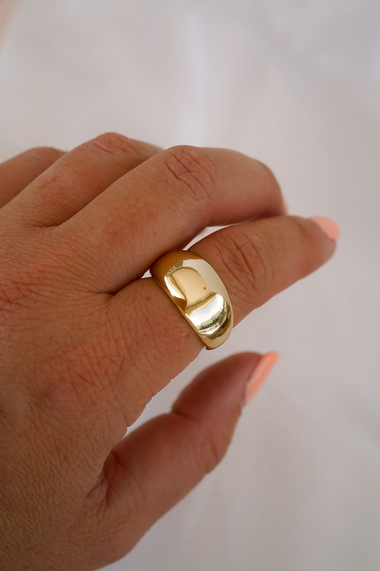 Hailey Dome Gold Ring - Wander + Lust Jewelry