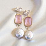 Arabella Pink Drop Earrings - Wander + Lust Jewelry
