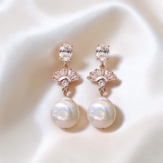 Belle Freshwater Pearl Earrings - Wander + Lust Jewelry
