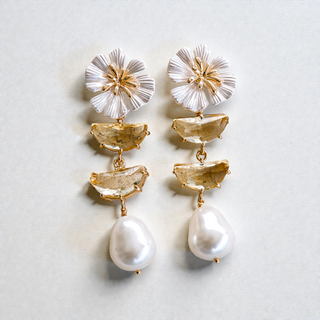 Bloom Pearl Drop Earrings