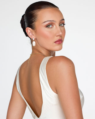 Elowen Baroque Pearl Drop Earrings