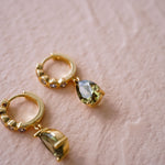 Envy Green Huggie Hoops - Wander + Lust Jewelry