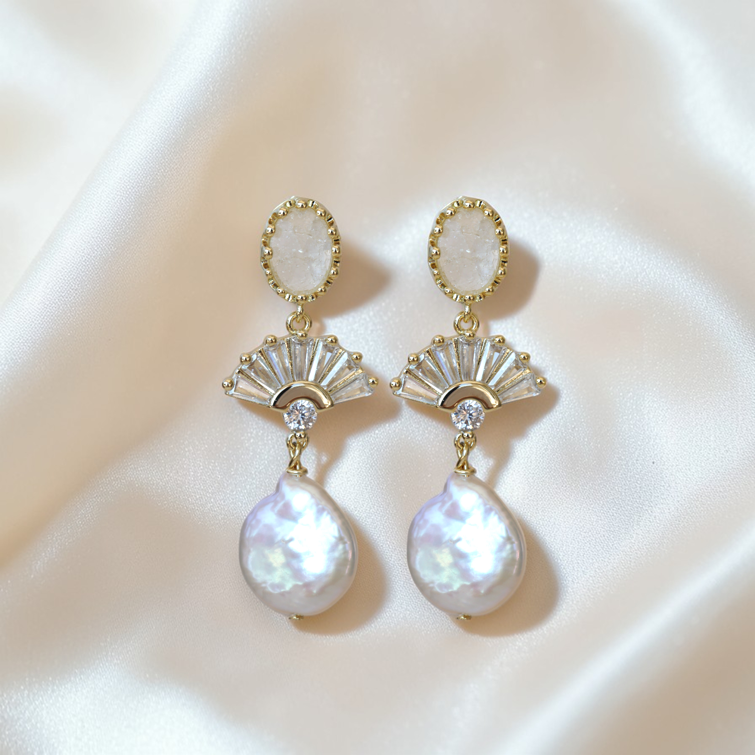 Clarissa Pearl Earrings - Wander + Lust Jewelry