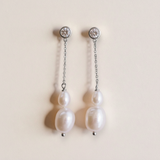 Cosette Pearl Dangle Earrings - Wander + Lust Jewelry