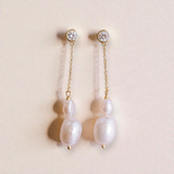 Cosette Pearl Dangle Earrings - Wander + Lust Jewelry