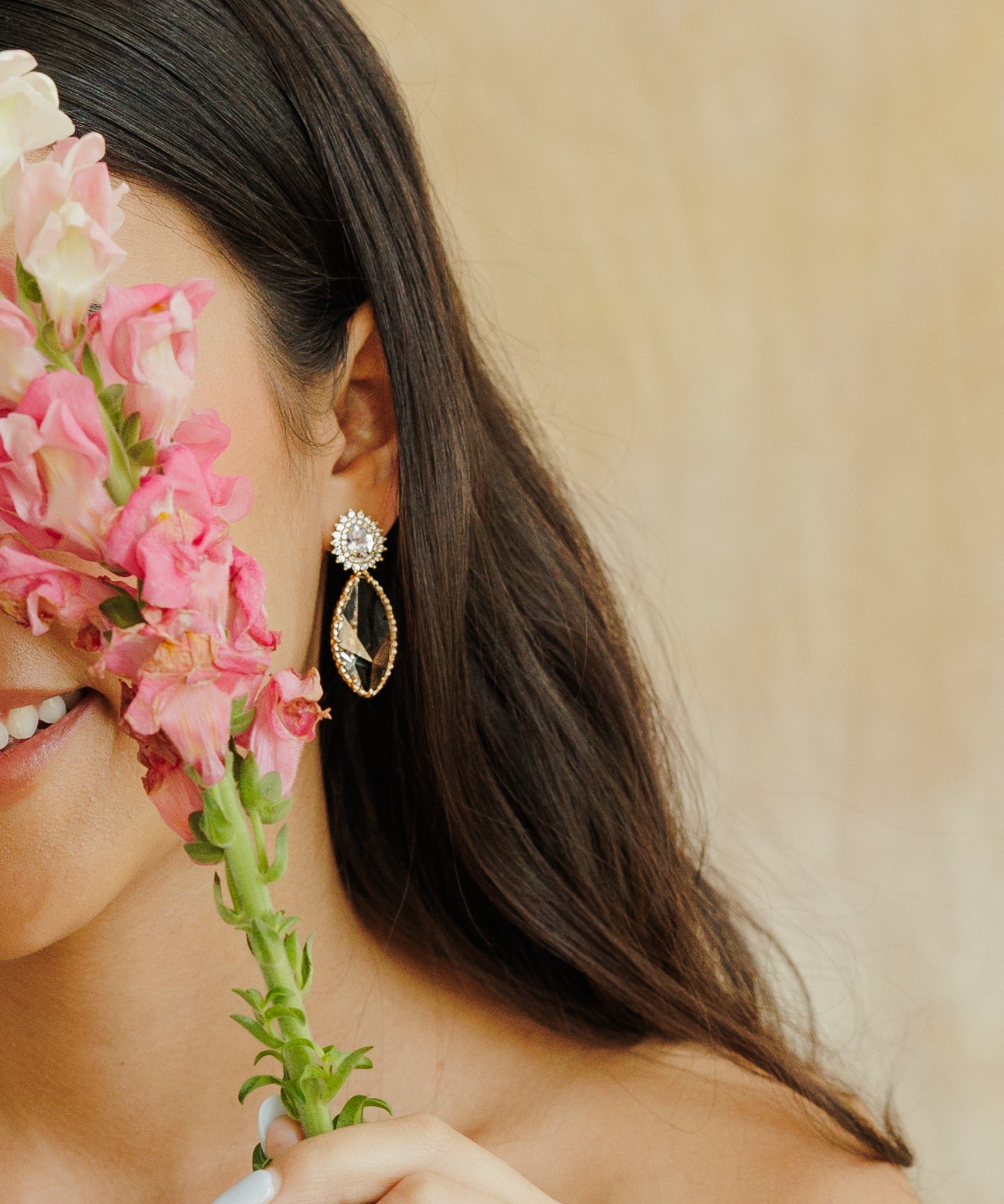 Audrey Crystal Earrings - Wander + Lust Jewelry