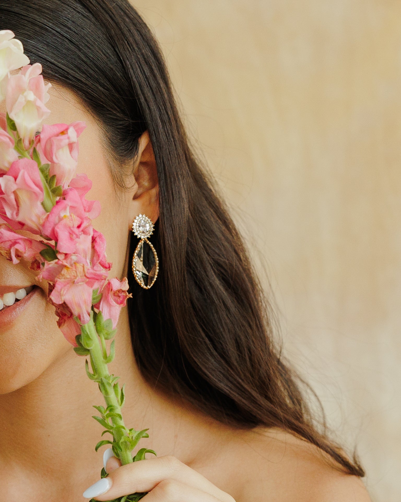 Audrey Crystal Earrings - Wander + Lust Jewelry