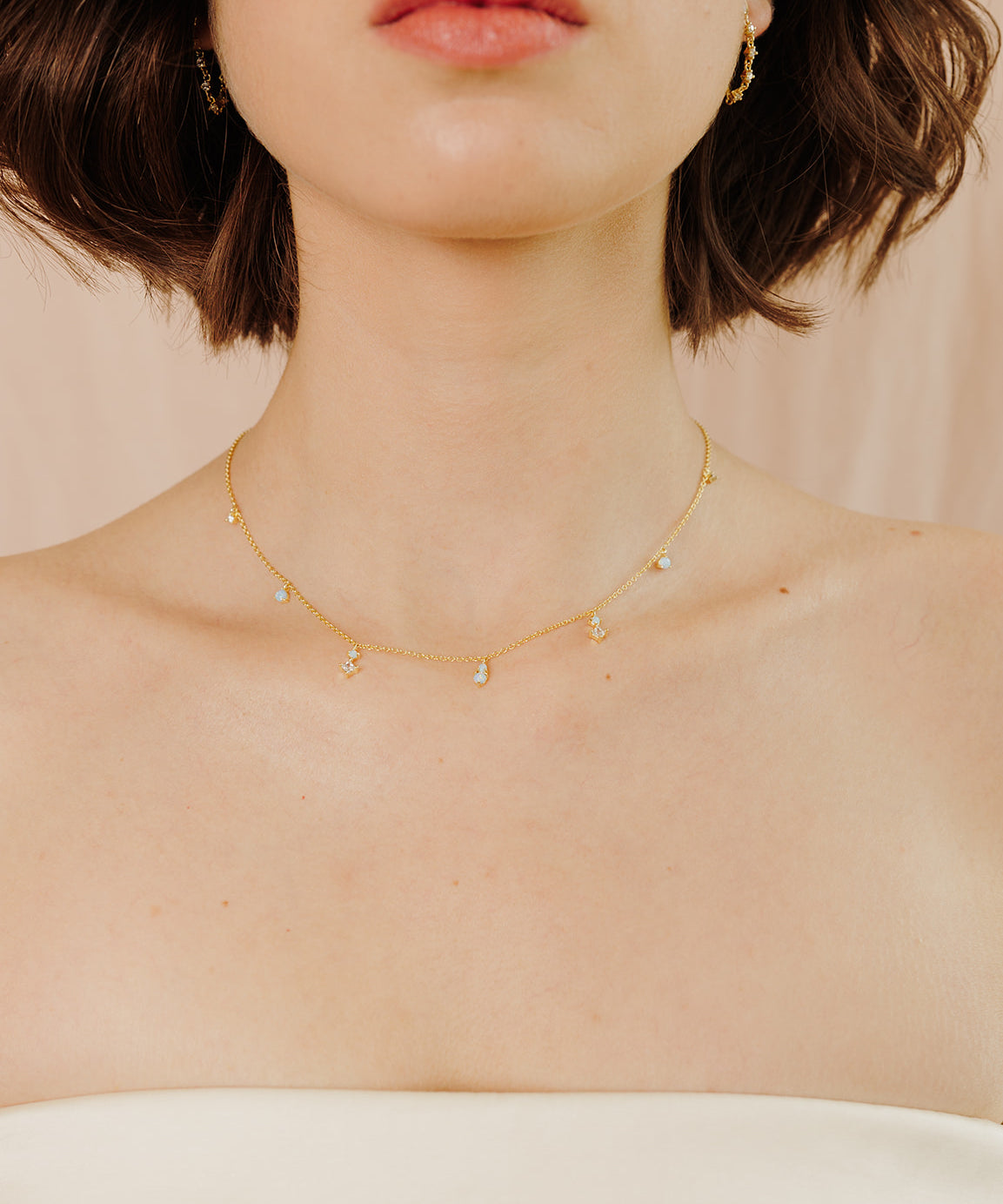 Mystic Sky Opal Necklace - Wander + Lust Jewelry