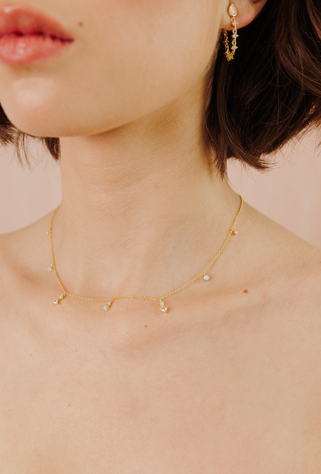 Mystic Sky Opal Necklace - Wander + Lust Jewelry