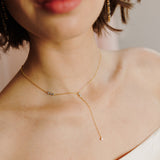 Noelle Waterfall Y Necklace