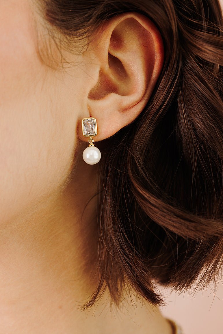 Amelia Pearl Drop Earrings - Wander + Lust Jewelry