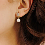 Amelia Pearl Drop Earrings - Wander + Lust Jewelry