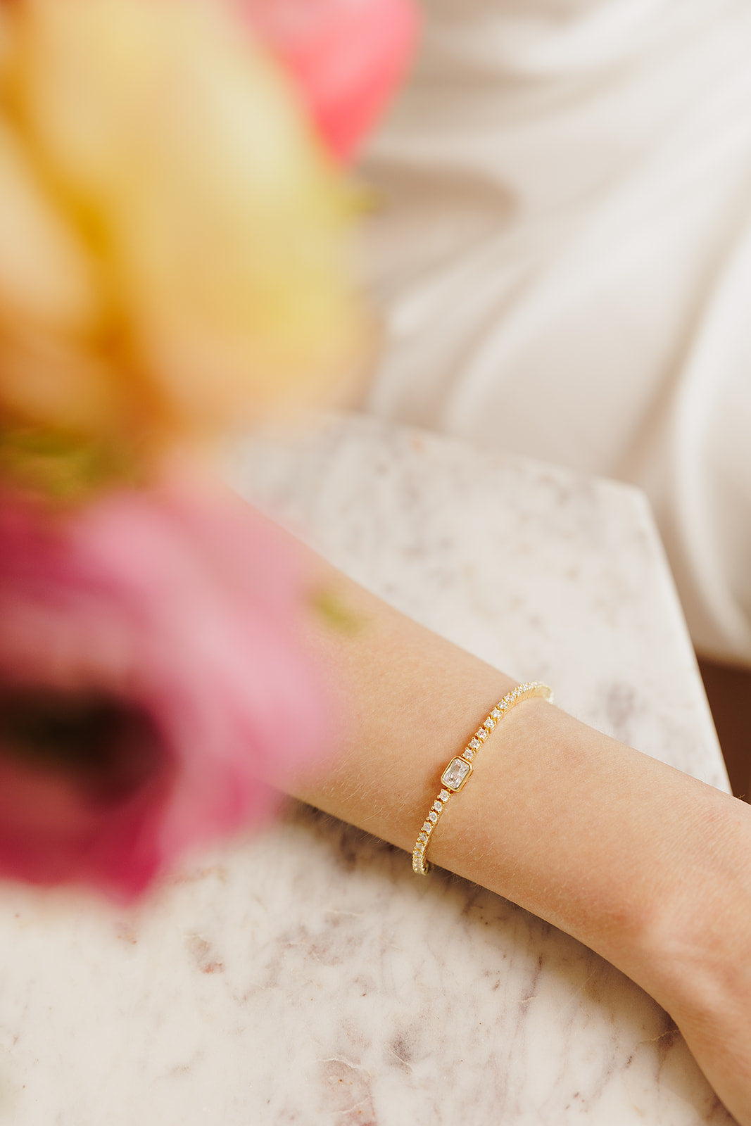 Amelia Brilliant Cut Tennis Bracelet - Wander + Lust Jewelry