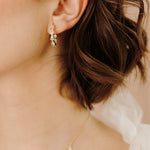 Georgina Pear Cut Sparkle Hoops - Wander + Lust Jewelry