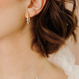 Georgina Pear Cut Sparkle Hoops - Wander + Lust Jewelry
