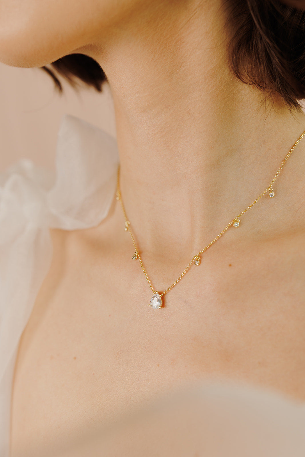 Georgina Dewdrop Necklace - Wander + Lust Jewelry