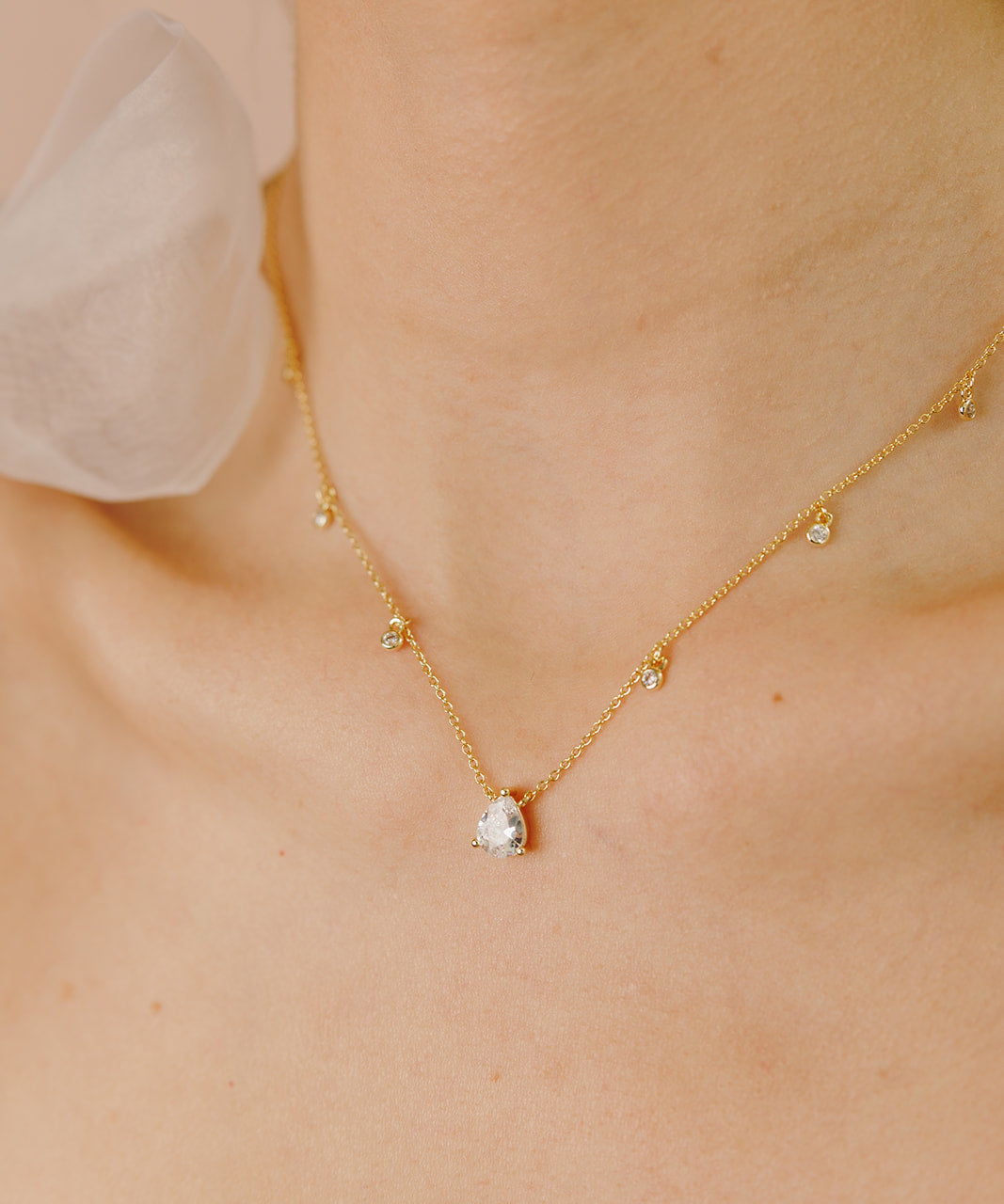 Georgina Dewdrop Necklace - Wander + Lust Jewelry