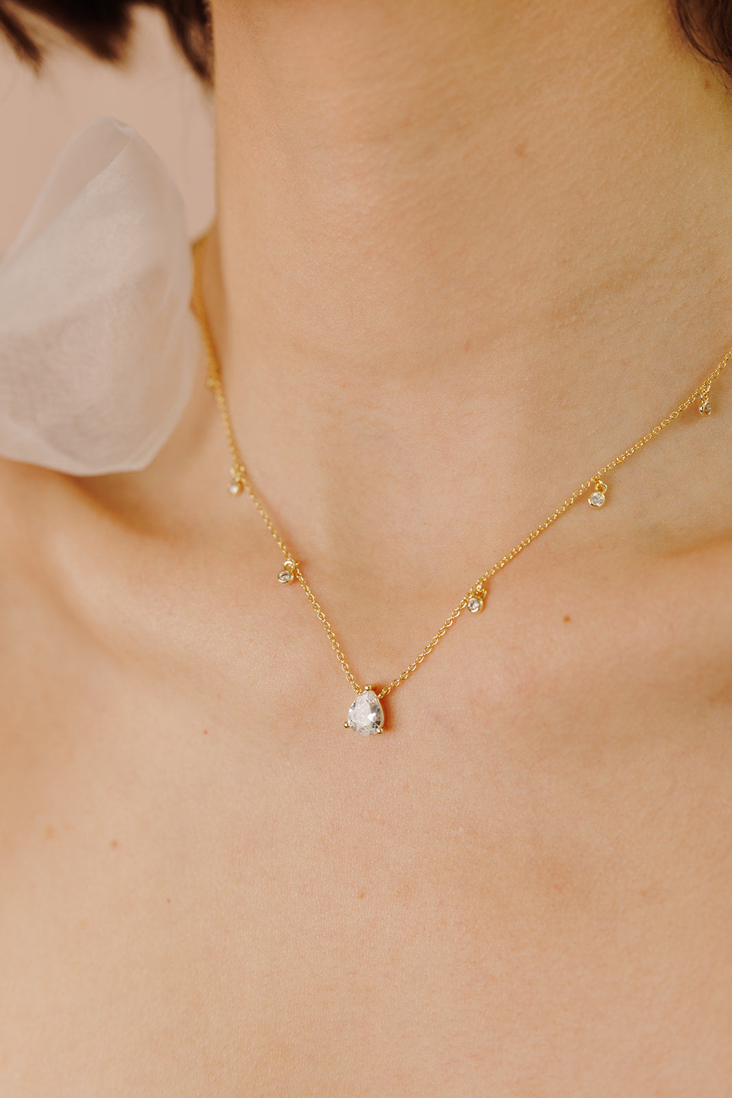 Georgina Dewdrop Necklace - Wander + Lust Jewelry