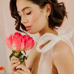Georgina Pear Cut Sparkle Hoops - Wander + Lust Jewelry