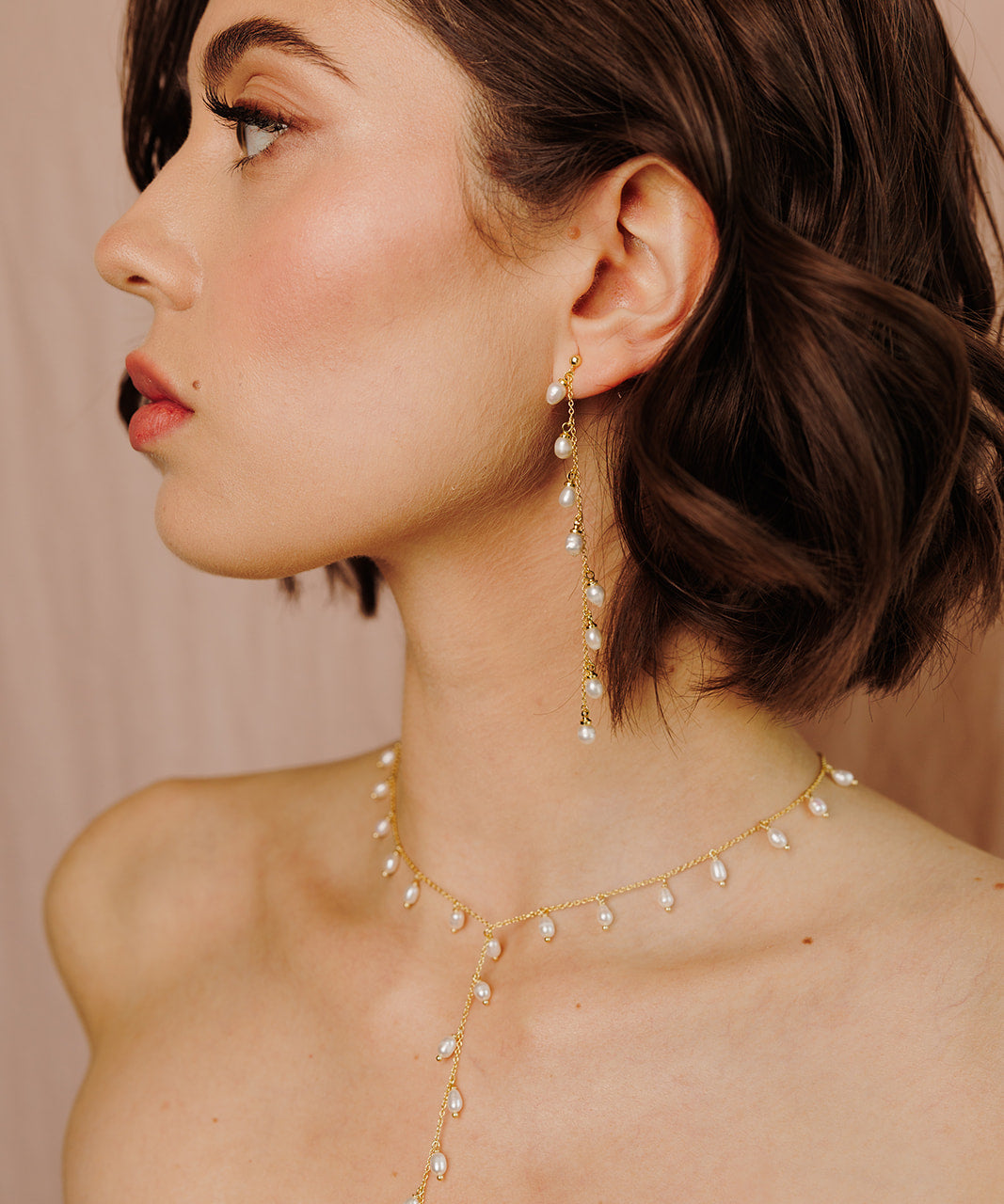 Whispering Pearl Drop Earrings - Wander + Lust Jewelry