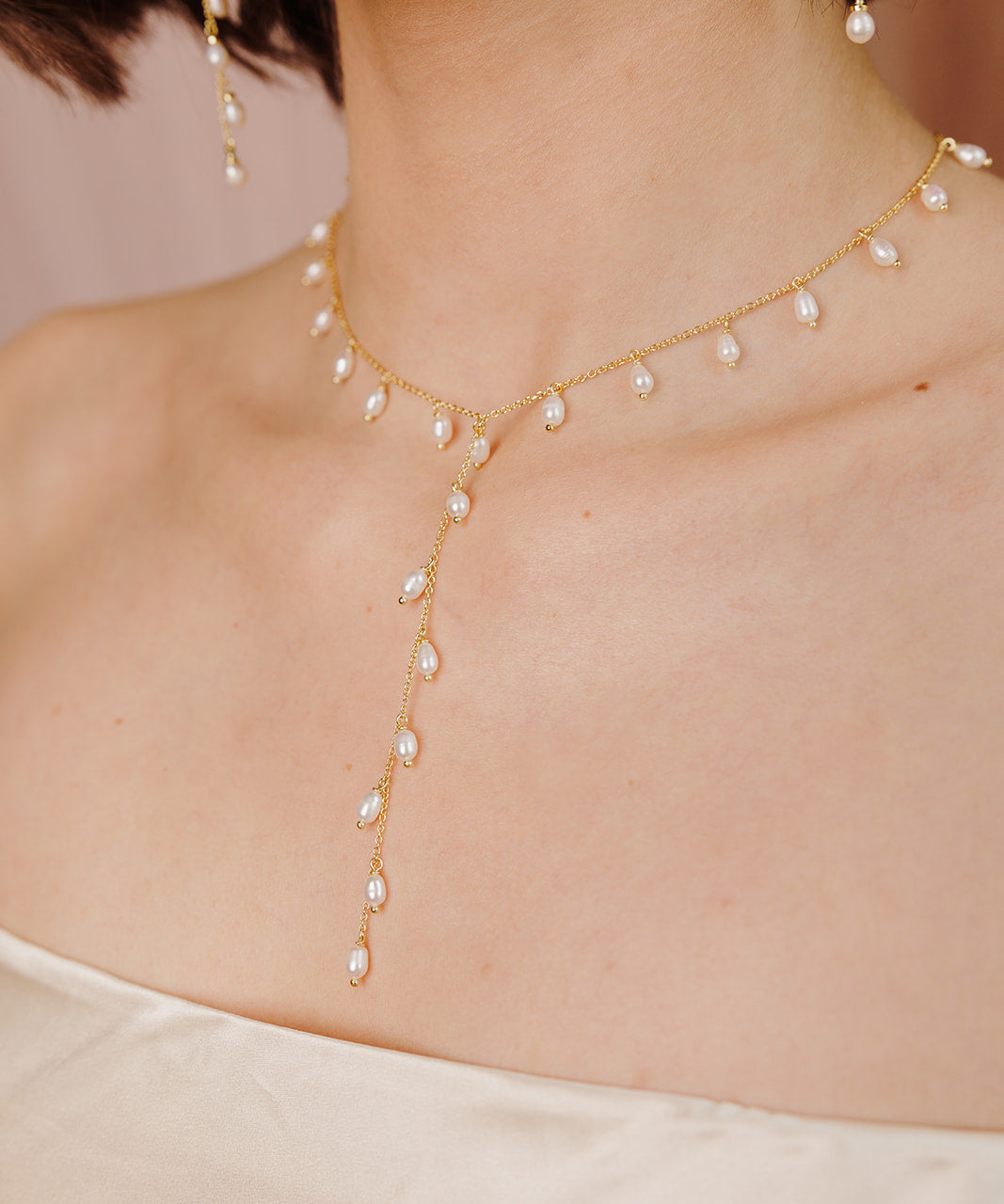 Whispering Pearl Lariat Necklace - Wander + Lust Jewelry