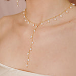 Whispering Pearl Lariat Necklace - Wander + Lust Jewelry
