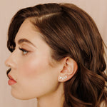 Georgina Pear Cut Ear Climber - Wander + Lust Jewelry