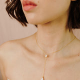 Georgina Pear Cut Lariat Necklace - Wander + Lust Jewelry