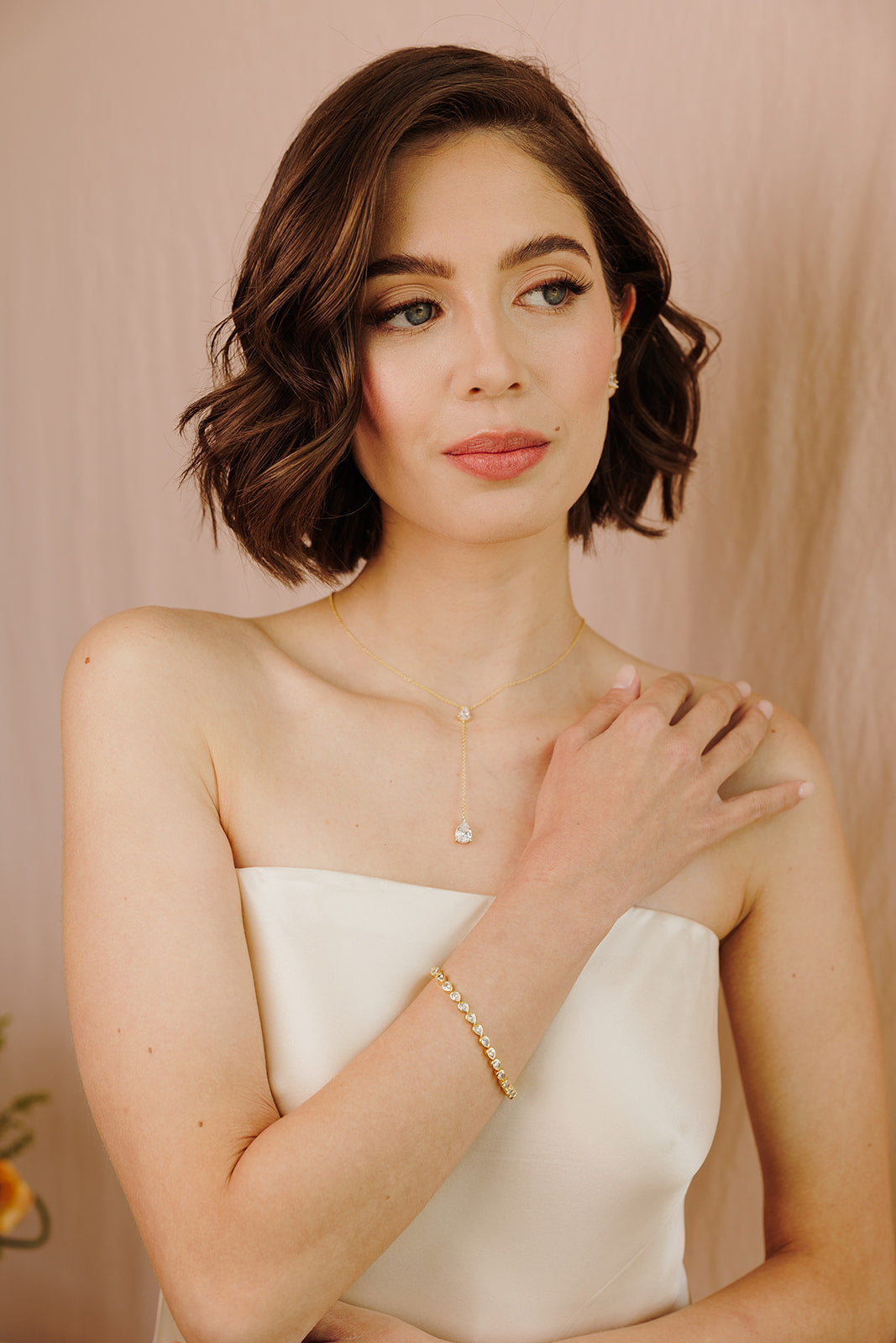 Georgina Pear Cut Tennis Bracelet - Wander + Lust Jewelry