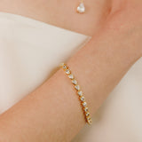 Georgina Pear Cut Tennis Bracelet - Wander + Lust Jewelry